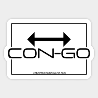 Con-Go Logo in Black Sticker